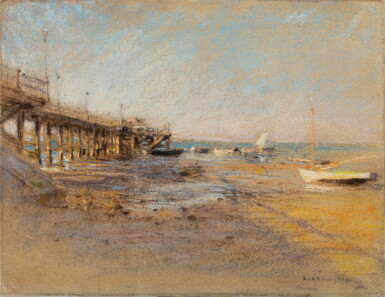 View full screen - View 1 of Lot 208. The Moulleau pier at Arcachon .