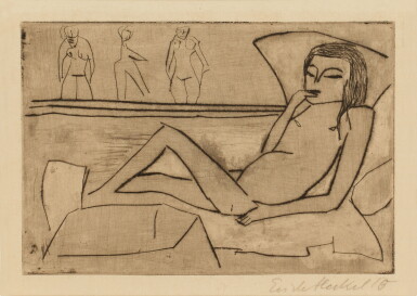 View full screen - View 1 of Lot 366. Liegendes Kind (Dube 79).