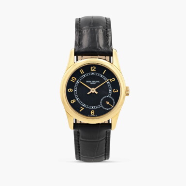 View full screen - View 1 of Lot 353. Calatrava, reference 5000J, yellow gold wristwatch, circa 1996.