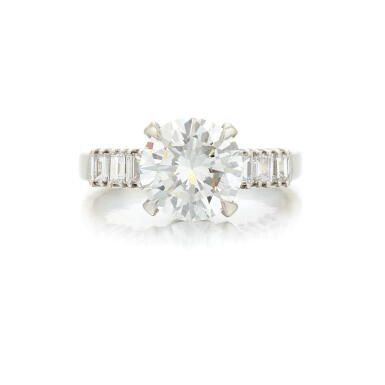 View full screen - View 1 of Lot 142. Diamond ring (Anello in diamanti).