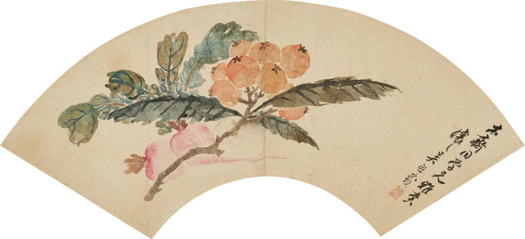 View full screen - View 1 of Lot 6127. 吳熙載 枇杷 | Loquat.