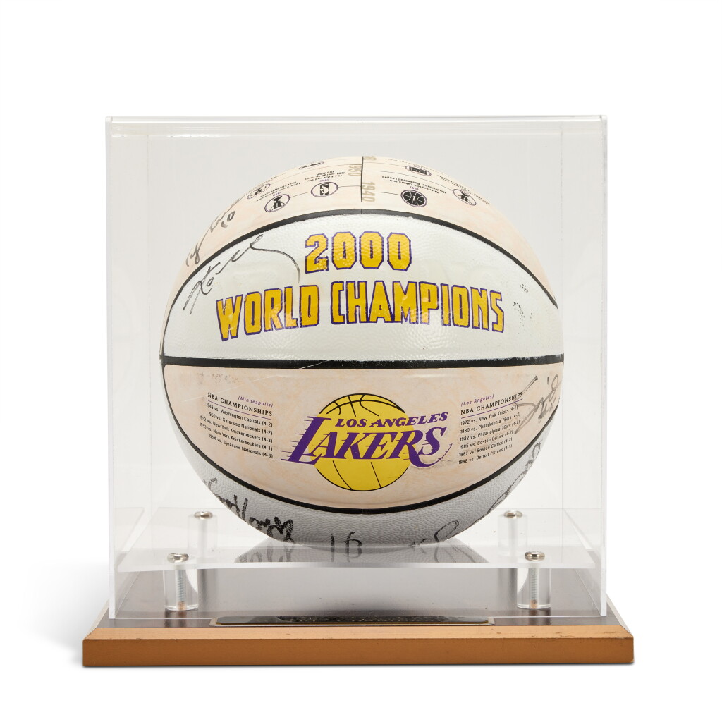 View full screen - View 1 of Lot 10. 2000 World Champions Basketball Signed by Kobe Bryant & Shaquille O’Neal & Others.