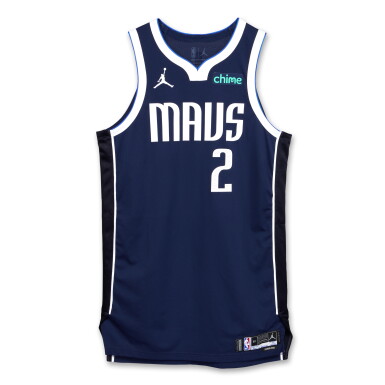 View full screen - View 1 of Lot 138. Dereck Lively II Dallas Mavericks 2024-2025 Emirates NBA Cup Game Worn Statement Edition Jersey | Double-Double .