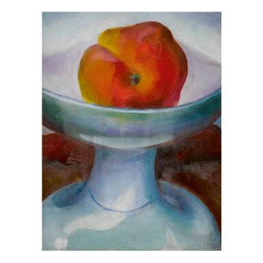 View full screen - View 1 of Lot 7. GEORGIA O'KEEFFE | UNTITLED (APPLE AND WHITE DISH).