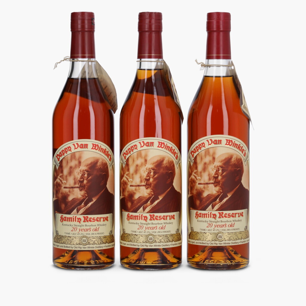 View full screen - View 1 of Lot 2166. Pappy Van Winkle's 20 Year Old Family Reserve 90.4 Proof NV (3 Bottles 75cl).