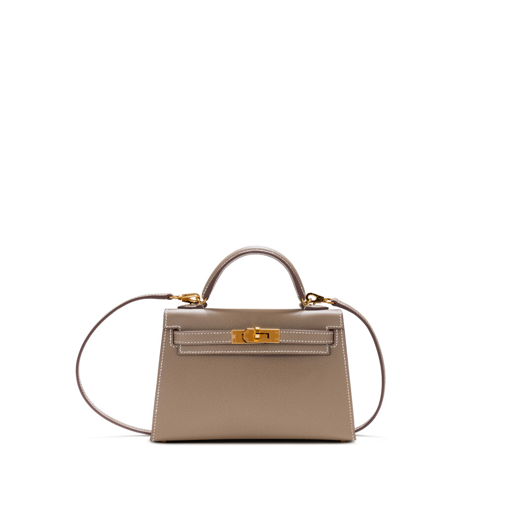 View full screen - View 1 of Lot 1009. Etoupe Epsom Mini Kelly 20 II Gold Hardware, 2022.