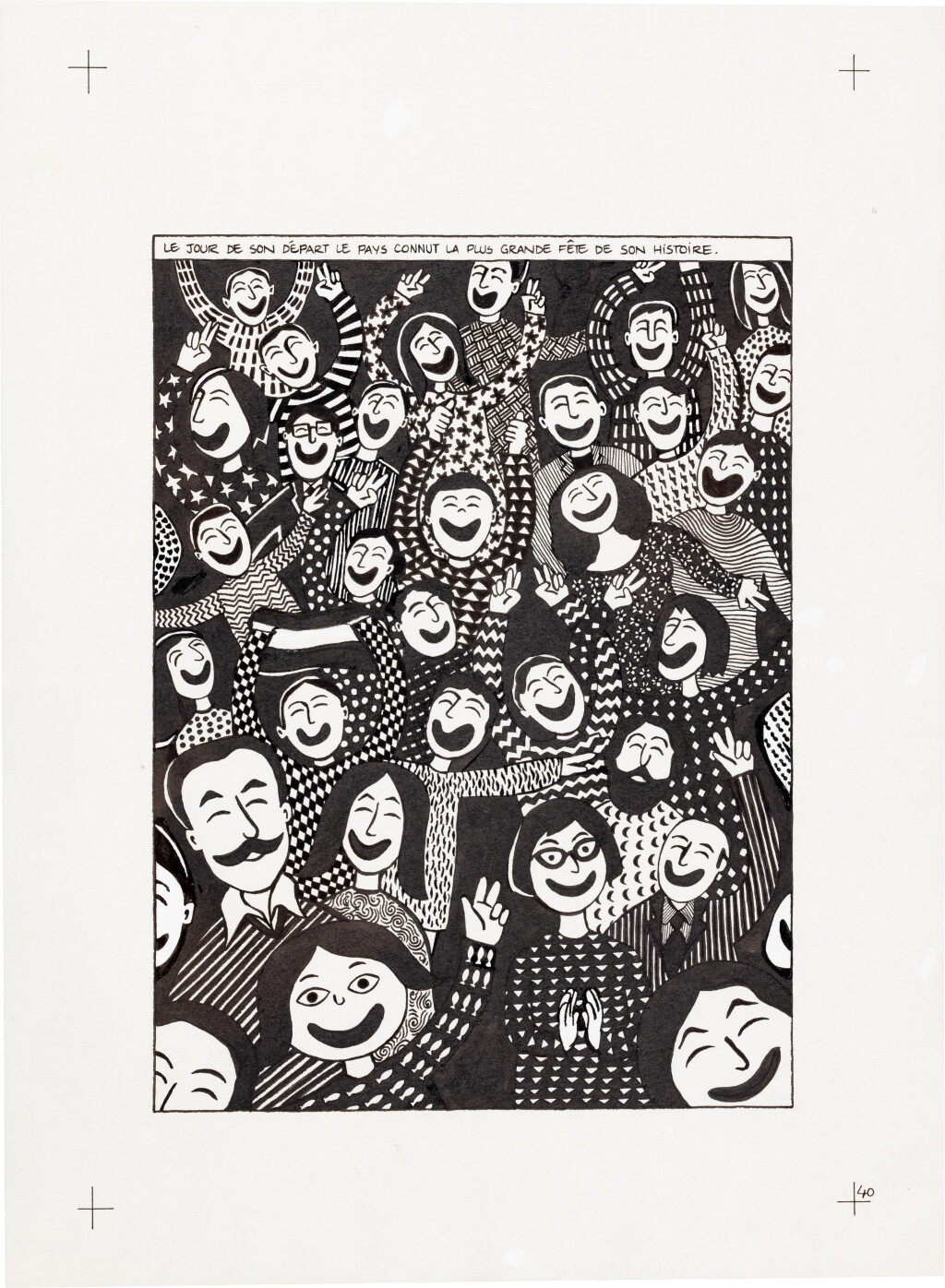 View full screen - View 1 of Lot 40. Persepolis (Original Book Art, page 40).
