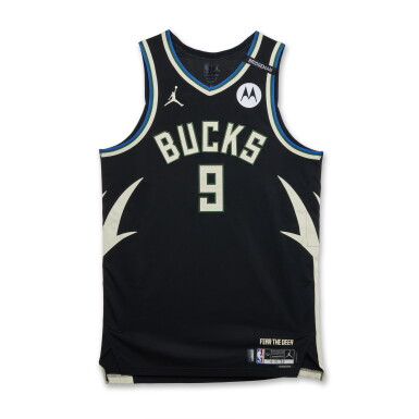View full screen - View 1 of Lot 105. Bobby Portis Milwaukee Bucks 2025 NBA Playoffs Eastern Conference Round 1 Game Worn Statement Edition Jersey | Game 1 .