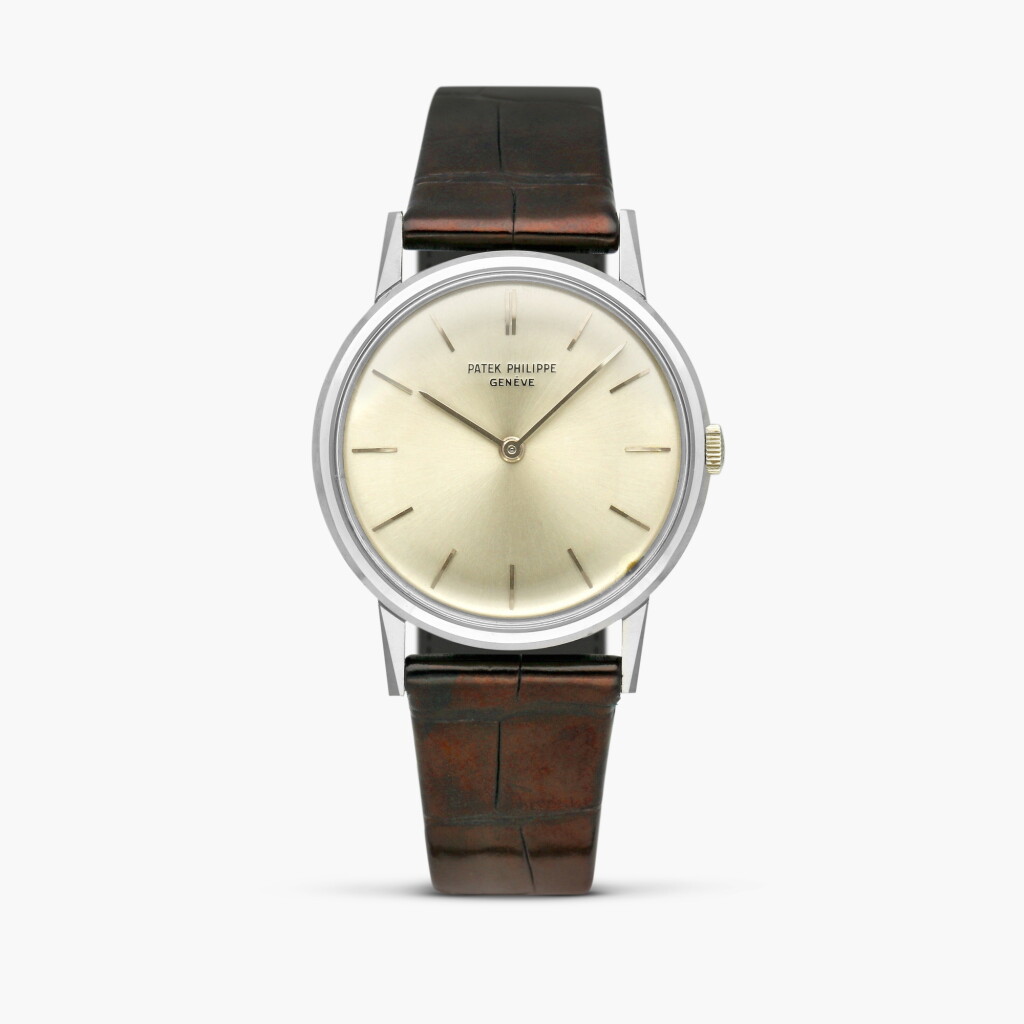 View full screen - View 1 of Lot 2164. Calatrava, Reference 3416 | A white gold wristwatch, Made in 1964.