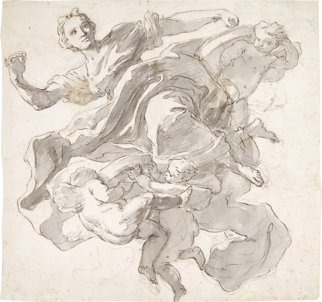 View full screen - View 1 of Lot 103. Tuccia with Putti bearing the sieves symbolizing her chastity.