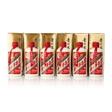 View full screen - View 1 of Lot 7925. 2010年產慶祝香港回歸祖國十周年貴州茅台酒 The Hong Kong Reunification with China Memorial Moutai 2010 (6 BT50).