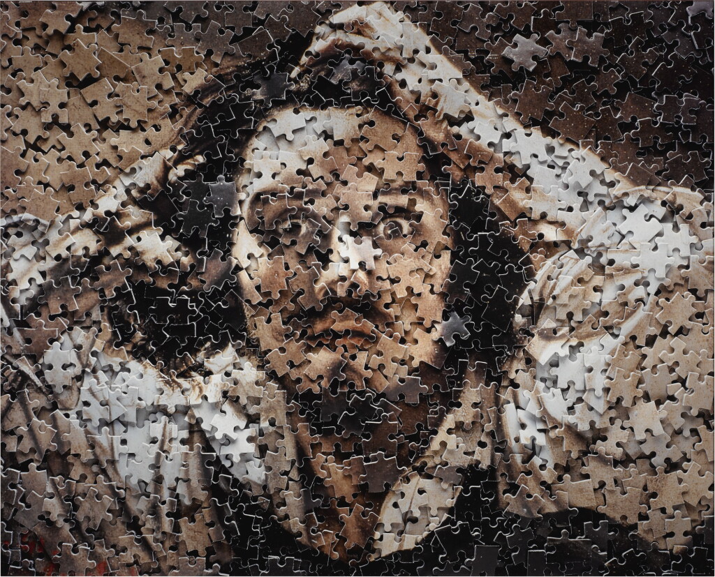 View full screen - View 1 of Lot 34. VIK MUNIZ | SELF-PORTRAIT (THE DESPERATE MAN), AFTER COURBET (FROM GORDIAN PUZZLES).