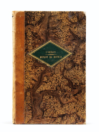 View full screen - View 1 of Lot 153. DUFLOT DE MOFRAS. L'Orégon. Plon, 1846. Petit in-4, demi-basane brune de l'époque.