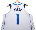 Jaden Hardy Dallas Mavericks 2024 NBA Finals Game Worn Association Edition Jersey | Game 2