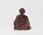A Böttger Stoneware Polished Figure of a Pagod, 1713-15