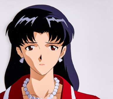 View full screen - View 1 of Lot 22. Misato Katsuragi Animation Cel with Douga | 葛城美里賽璐璐,附線稿.