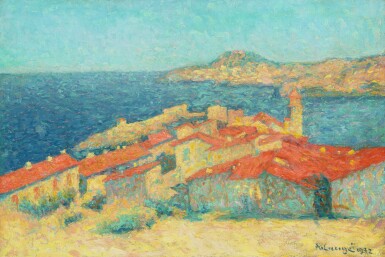 View full screen - View 1 of Lot 67. ACHILLE LAUGÉ | VUE DE COLLIOURE.
