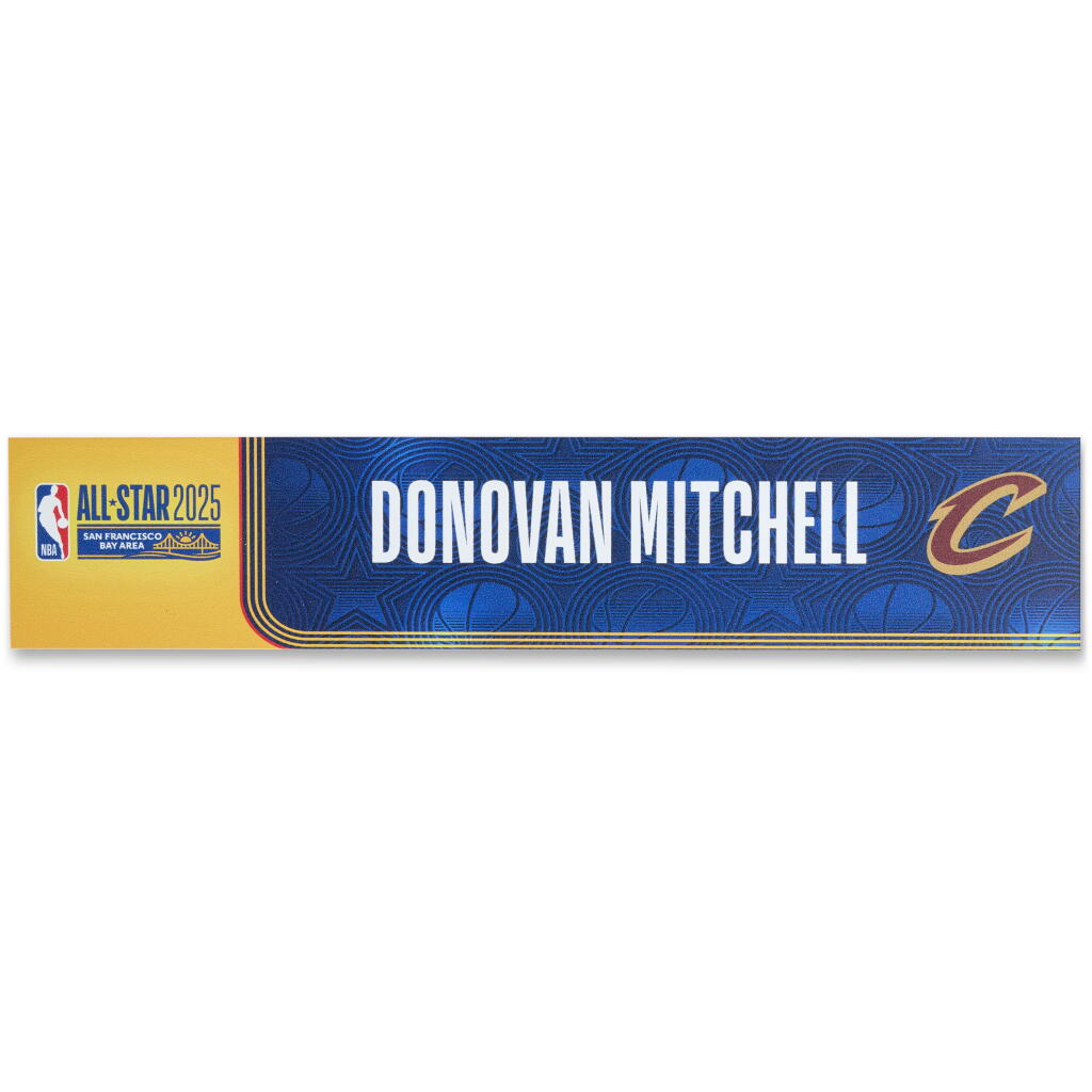 View full screen - View 1 of Lot 41. Donovan Mitchell ‘NBA All-Star Weekend’ Locker Room Nameplate.