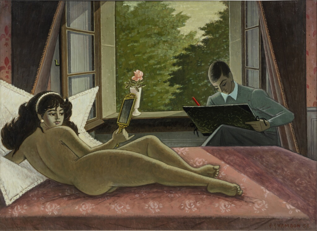 View full screen - View 1 of Lot 140. The artist and his model | Le peintre et son modèle.