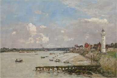 View full screen - View 1 of Lot 69. La Seine à Quillebeuf.