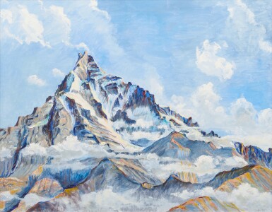 View full screen - View 1 of Lot 66. Machhapuchhre / Fishtail.