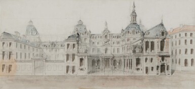 View full screen - View 1 of Lot 394. Designs for the conversion of buildings, Quai des Celestins, Paris.