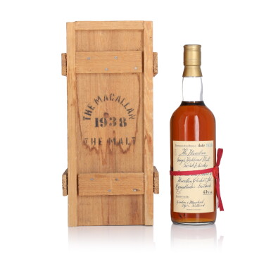 View full screen - View 1 of Lot 1077. The Macallan Handwritten Label 43.0 abv 1938 (1 bt 75cl).