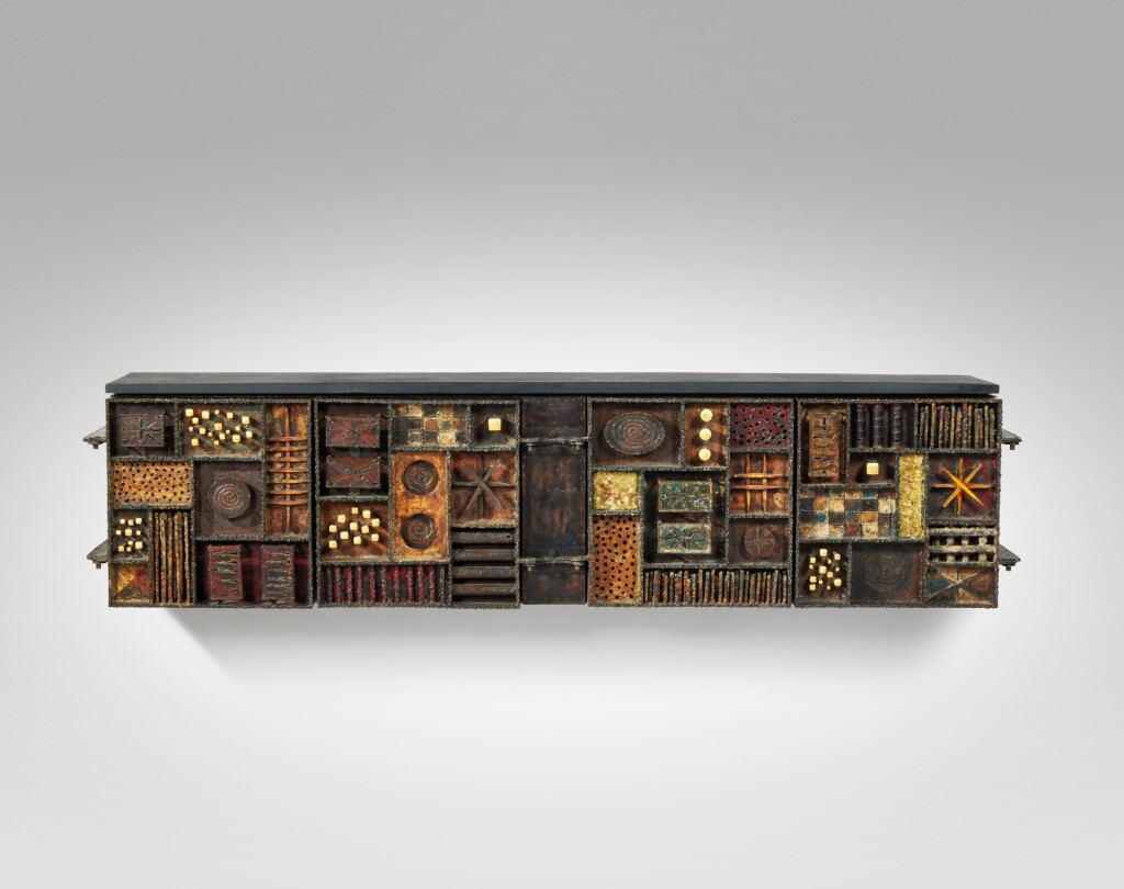 View full screen - View 1 of Lot 558. "Sculpture Front" Sideboard.