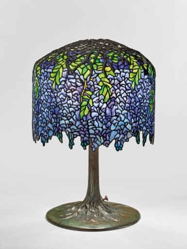 View full screen - View 1 of Lot 180. "Wisteria" Table Lamp.