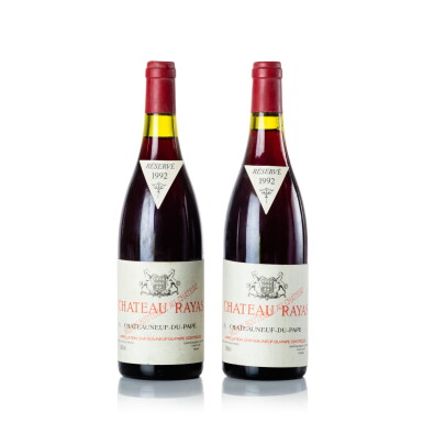 View full screen - View 1 of Lot 264. Châteauneuf du Pape, Château Rayas 1992 (2 BT).