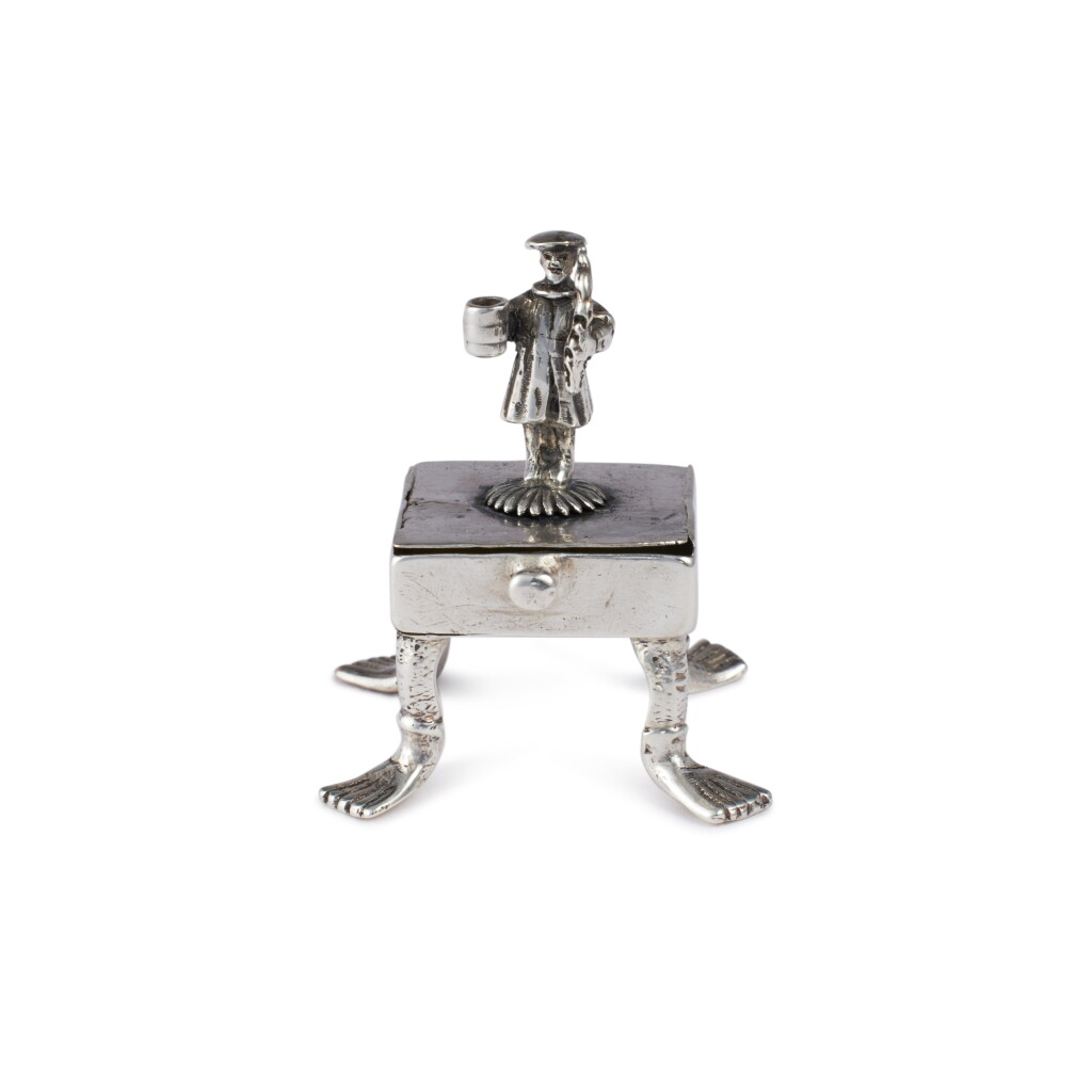 View full screen - View 1 of Lot 133. A Small German Spice Box, Probably Frankfurt or Alsace, Early 18th Century.
