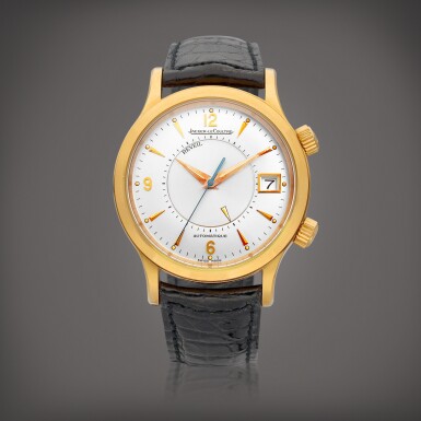 View full screen - View 1 of Lot 8869. Reveil, Reference 141.2.97 | A pink gold wristwatch with date and alarm, Circa 2000 | 積家 Reveil 型號141.2.97 | 粉紅金腕錶,備日期顯示及鬧鈴裝置,約2000年製.