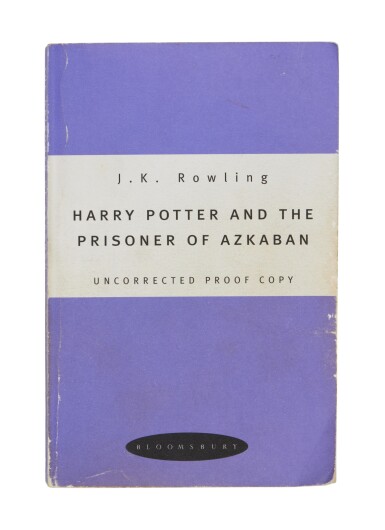 View full screen - View 1 of Lot 1092. Rowling, J.K. | Harry Potter and the Prisoner of Azkaban, one of 50; the rare uncorrected proof.