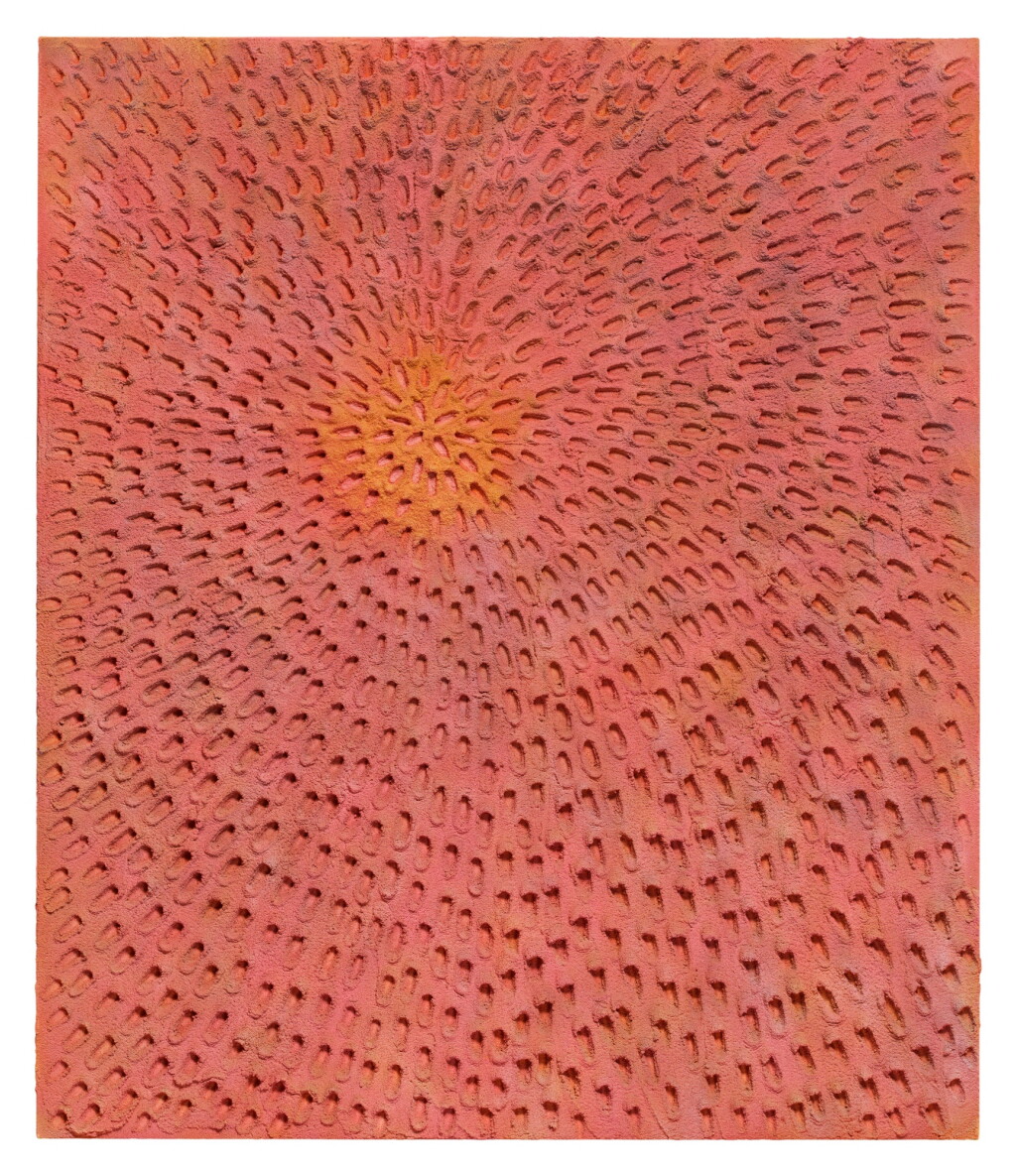 View full screen - View 1 of Lot 1165. Point (Pink Sand SF #4C Mandala, Orange Ground).