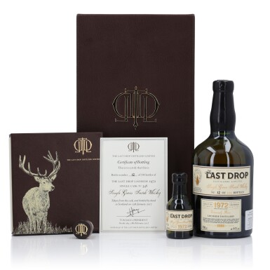 View full screen - View 1 of Lot 256. Lochside The Last Drop 44 Year Old Cask #346 44.0 abv 1972 (1 Bottle 75cl + 1 Bottle 5cl)).