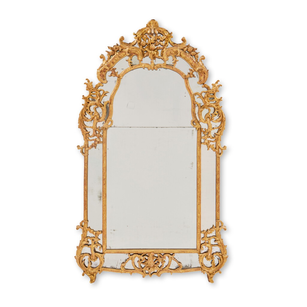 View full screen - View 1 of Lot 645. A Louis XV Giltwood Mirror, Mid-18th Century.