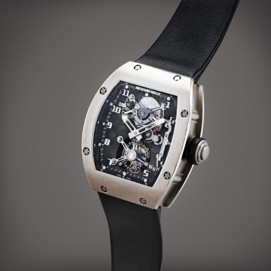 View full screen - View 1 of Lot 32. RM002 AF WG | A white gold semi-skeletonized tourbillon wristwatch with power reserve and torque indication | Circa 2008.