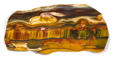 View full screen - View 1 of Lot 73. NATURAL TIGER-EYE SLAB FROM MARRA MAMBA.