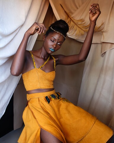 View full screen - View 1 of Lot 104. Elle Emmanuel (Elizabeth Mwambulukutu) .