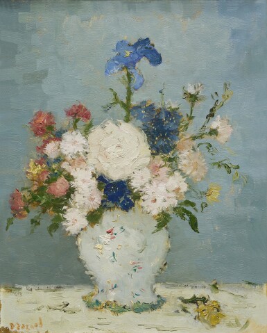 View full screen - View 1 of Lot 807. Floral Still Life with White Vase.