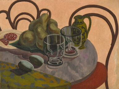 View full screen - View 1 of Lot 110. Still life with Pear and Glass.