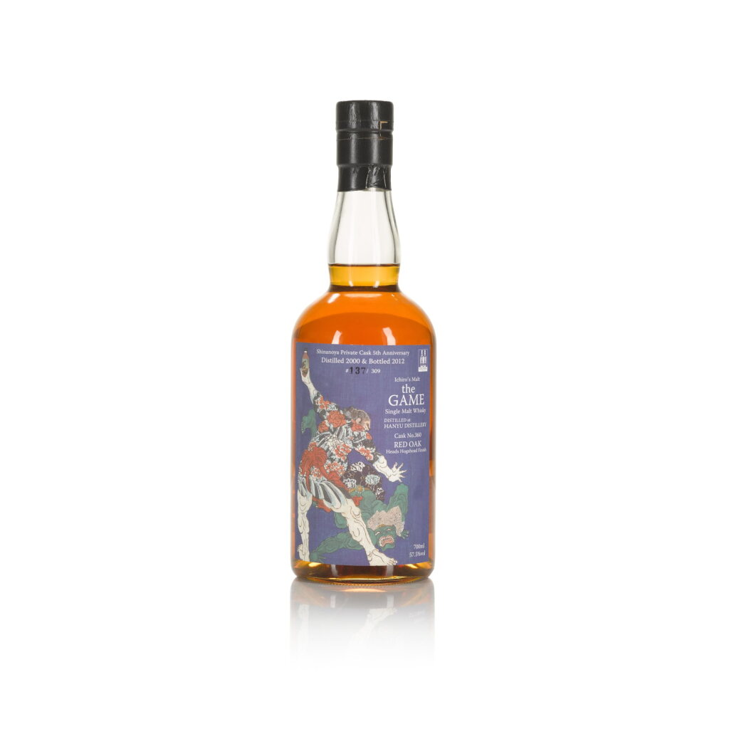 View full screen - View 1 of Lot 108. Hanyu The Game Cask #360 57.5 abv 2000 (1 Bottle 70cl).