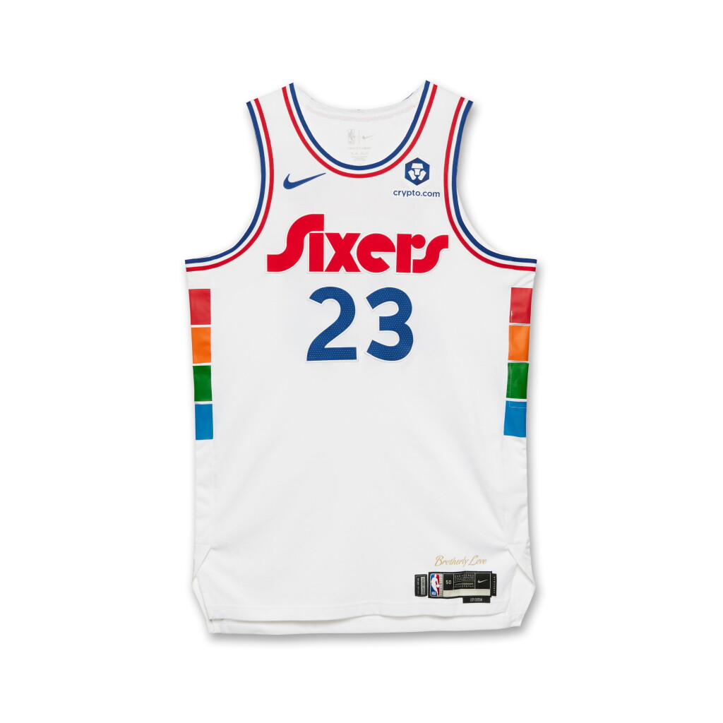 View full screen - View 1 of Lot 188. Eric Gordon Philadelphia 76ers 2024-2025 Game Worn City Edition Jersey.