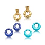‘Angelique’ Pair of Coloured Stone Interchangeable Earrings | 梵克雅寶 | ‘Angelique’ 彩色寶石 耳環一對