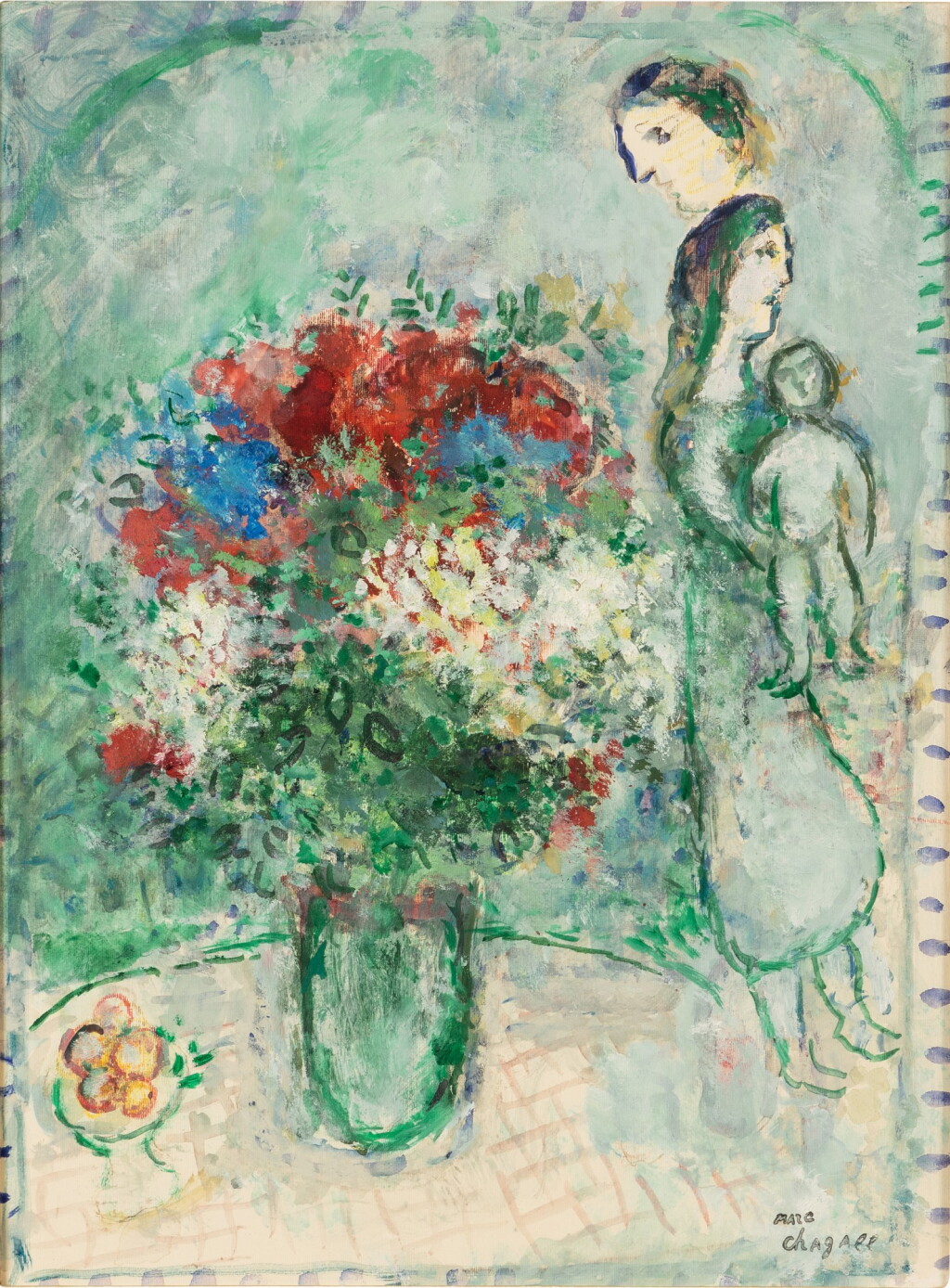 View full screen - View 1 of Lot 33. Bouquet et famille.