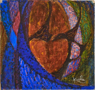 View full screen - View 1 of Lot 407. Étude pour "Printemps Cosmique I".