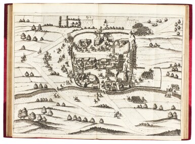 View full screen - View 1 of Lot 31. Basta, Le Gouvernement de la cavallerie legiere, Hanau, 1614, half red morocco.
