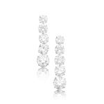 Pair of diamond pendent earrings