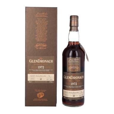 View full screen - View 1 of Lot 5185. The Glendronach Single Cask 40 Year Old 49.0 abv 1972 (1 BT70).