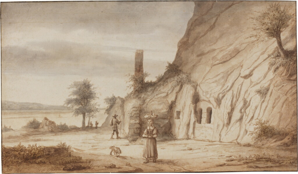 View full screen - View 1 of Lot 133. Cave dwellings near Saumur on the Loire.